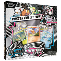 Pokemon TCG: BLACK BOLT AND WHITE FLARE Unova Poster Collection | 4 Packs SEALED