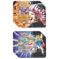 Pokemon TCG: Slashing Legends Tin | Art Set of 2 - 10 Booster Packs Total