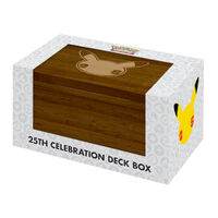 POKÉMON Ultra Pro 25th Celebrations Wooden Deck Box Trading Card Storage NEW 