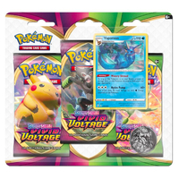 Pokemon TCG Sword & Shield Vivid Voltage 3 Pack Blister Set Vaporeon NEW