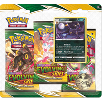 Pokemon TCG Sword & Shield Evolving Skies 3 Pack Blister Display UMBREON NEW