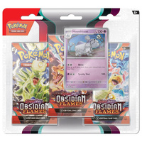 POKEMON TCG Scarlet & Violet 3 Obsidian Flames Three Booster Blister - Houndstone