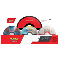 POKÉMON TCG Pokemon Series 9 Pokeball Tin - Single Tin/Ball (3 packs) Sealed