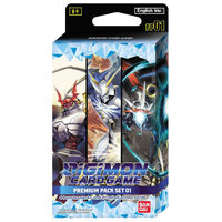 Digimon Card Game Premium Pack Set 1 | PP01 NEW SEALED 4 Booster Packs + 2PR
