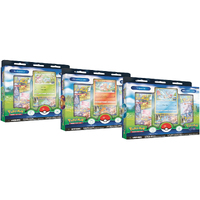 POKÉMON TCG Pokemon GO Pin Collection FULL ART SET Bulbasaur Charmander Squirtle