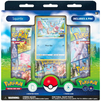 POKÉMON TCG Pokemon GO Pin Collection NEW Squirtle Promo 3 Packs