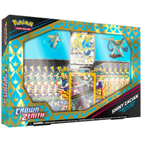 Pokemon TCG | Crown Zenith Shiny Zacian Figure Box | NEW | 11 Zenith Boosters