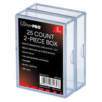 UltraPro Ultra Pro Card Storage Box 25ct 2 Pack | 2 Piece Acrylic Trading Card 