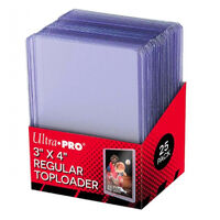 Ultra Pro Top Loader 3" x 4" Regular Clear TopLoader 35pt | Pkt 25 81222 