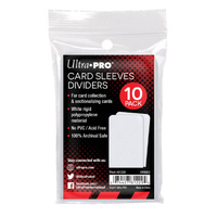 ULTRA PRO White Divider Index PVC / Acid Free - Pack of 10 NEW Sealed
