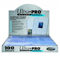 ULTRA PRO 100ct | 9-Pocket Page Silver Series | Sealed Box NEW