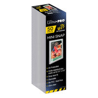 ULTRA PRO CARD HOLDER - Mini Snap UV Card Holder - 50ct Holds 63.5x88.9mm NEW