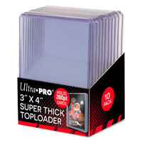 Ultra Pro TopLoader 3" x 4" - 260pt Clear Regular Protection | Pkt 10 NEW