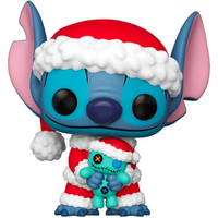 Funko POP Lilo & Stitch - Santa Stitch with Scrump US Exclusive FUN52252
