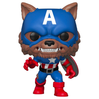 Funko POP Marvel Comics - Capwolf Year of the Shield SDCC 2021 FUN55506