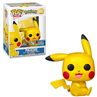 Funko POP Pokemon - Pikachu Sitting Diamond Glitter Festival of Fun 2021 #842