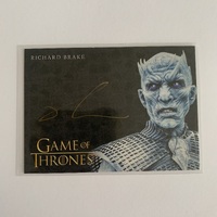 Game of Thrones GoT Iron Anniversary Series 1 Richard Brake Gold Pen Auto