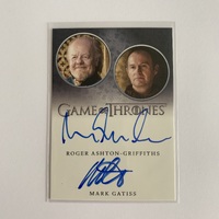 Game of Thrones GoT Iron Anniversary Series 1 Ashton-Griffiths Gatiss Dual Auto
