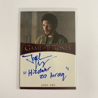 Game of Thrones GoT Iron Anniversary Series 1 Joel Fry 'Hizdahr Zo Loraq' Auto