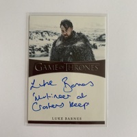 Game of Thrones GoT Iron Anniversary Series 1 Luke Barnes RAST Mutineer Auto