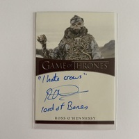 Game of Thrones GoT Iron Anniversary Series 1 Ross O'Hennessy Lord of Bones Auto