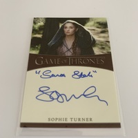 Game of Thrones Iron Anniversary Series 1 Sophie Turner Sansa Stark Autograph