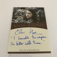 Game of Thrones Iron Anniversary Series 1 Autograph Ellie Kendrick