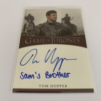 Game of Thrones Iron Anniversary Series 1 Autograph Tom Hopper as Dickon Tarly