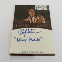 Game of Thrones Iron Anniversary Series 1 Autograph Toby Sebastian as Martell