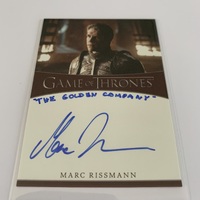 Game of Thrones Iron Anniversary Series 1 Autograph Marc Rissmann as Strickland
