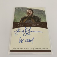Game of Thrones Iron Anniversary Series 1 Autograph Johannesson / Lem Lemoncloak