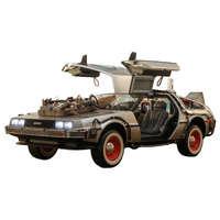 Hot Toys Back to the Future 3 Delorean Time Machine 1:6 Collectable Vehicle NEW
