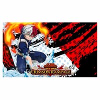 MHA My Hero Academia Collectible Card Game Shoto Todoroki Playmat Wave 2 Crimson