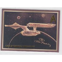 Star Trek 50th Anniversary U.S.S. Enterprise Concept Card Rittenhouse Reward E10