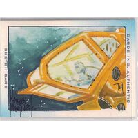 Thunderbirds are go! Cards Inc Warren Martineck Sketch Card T4 Colour
