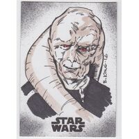 2016 Topps Rogue One Mission Briefing Sketch Brian Kong 