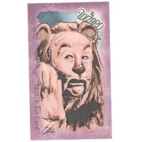 Breygent Wizard of OZ WOZ Series 1 Cat Staggs 6 Case 3x5 COLOUR Cowardly Lion