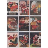 Coca Cola Coke Collect A Card Series 1 Santa Set of 10 S1 - S10 Foil Stamp