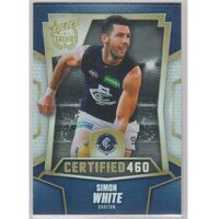 AFL 2016 Select Certified 460 card C39 Simon White Carlton 223