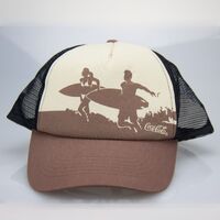 Coca Cola Coke NEW Truckers Cap Hat Brown Summertime Early 2000's promotion