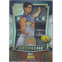 AFL 2016 Select Certified 460 card C98 Matt Rosa GC Suns #281