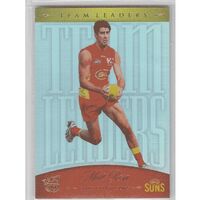 2016 AFL Select Certified Team Leaders Card Matt Rosa TL52 Gold Coast  #044/220