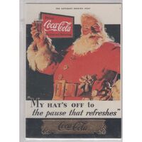 Coca Cola Coke Collect A Card Series 1 Santa S1 Gold Foil Stamp (single card)