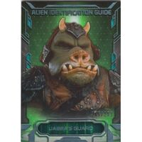 Topps Star Wars Masterwork Alien Identification Guide FOIL Jabbas Guard AI-7 299
