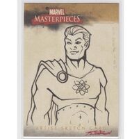 Marvel Masterpieces Sketch Card Nice Ink Clean Card
