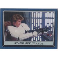 Star Wars Rogue One Mission Briefing Blue Base Card #40 Parallel Stand Off AA-23