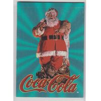 Coca Cola Super Premium Embossed Santa Single Card #2