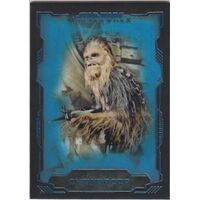 2016 Topps Star Wars Masterwork Blue Base Card #6 Chewbacca Parallel 