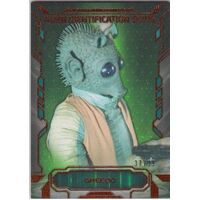 2016 Topps Star Wars Masterwork Alien Identification Guide Greedo AI-1 37 /99