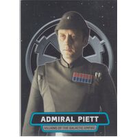 2016 Topps Star Wars Rogue One card #6 Admiral Piett Villains of the Empire
